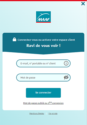 découvrez l'espace client maaf, votre point d'accès privilégié pour gérer vos contrats d'assurance, consulter vos documents en ligne et bénéficier d'un service client à votre écoute. simplifiez votre gestion avec des outils pratiques et des informations à jour.