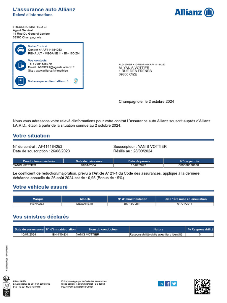 obtenez votre devis auto allianz en ligne rapidement et facilement. comparez les garanties, ajustez votre couverture et protégez votre véhicule avec un assureur fiable. profitez de solutions personnalisées pour votre assurance auto.